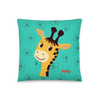 Jolly Joyful Giraffe Pillow