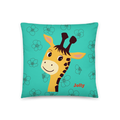 Jolly Joyful Giraffe Pillow