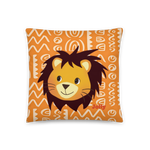 Jolly Roar in Style Lion Pillow