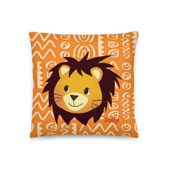 Jolly Roar in Style Lion Pillow