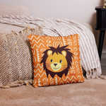 Jolly Roar in Style Lion Pillow