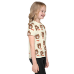 Jolly Fun Faces Bear Kids Short Sleeve Tee