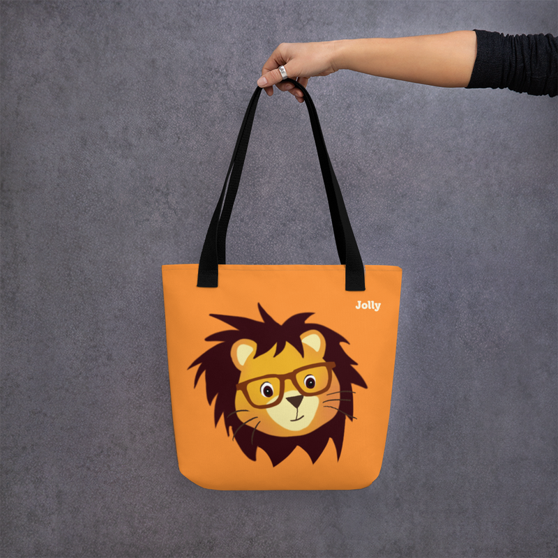 Jolly Roar in Style Lion Tote Bag