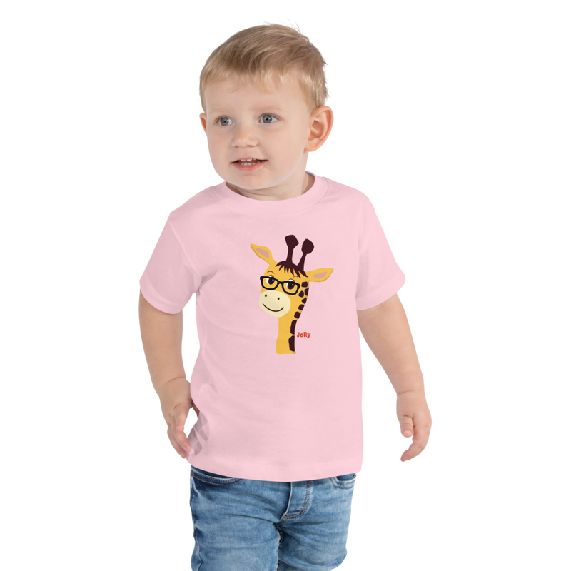 Jolly Glimmer Giraffe Toddler Short Sleeve Tee