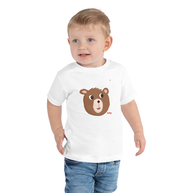 Jolly Adorable Bear Toddler Short Sleeve Tee