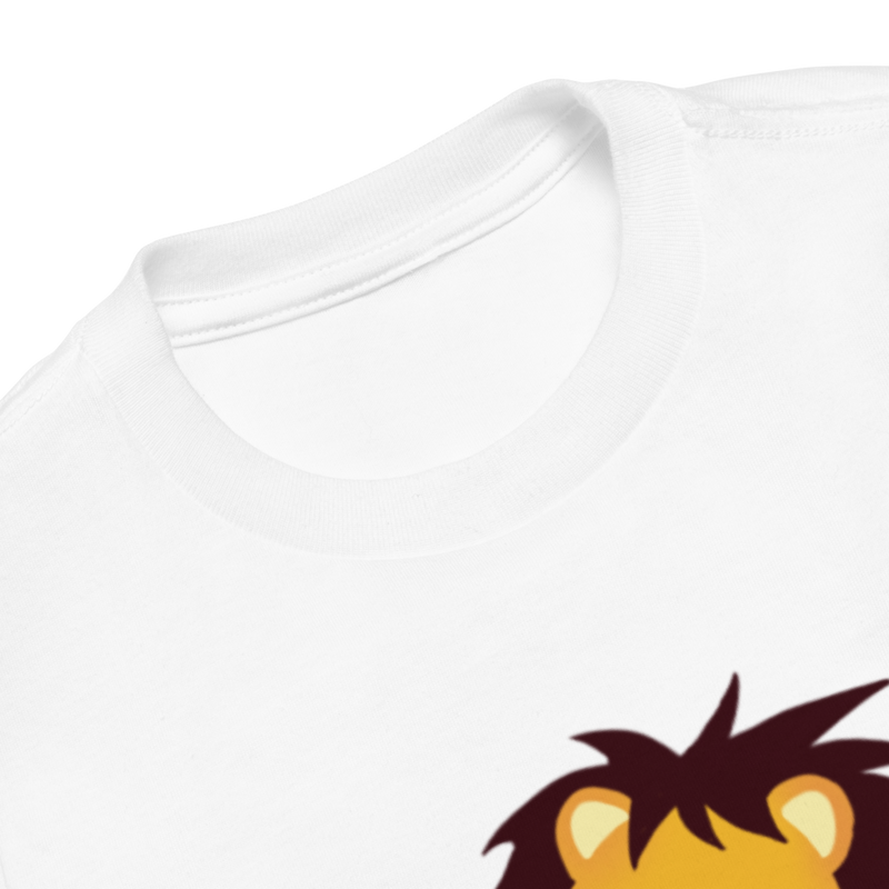 Jolly Smiling Lion Toddler Short Sleeve Tee